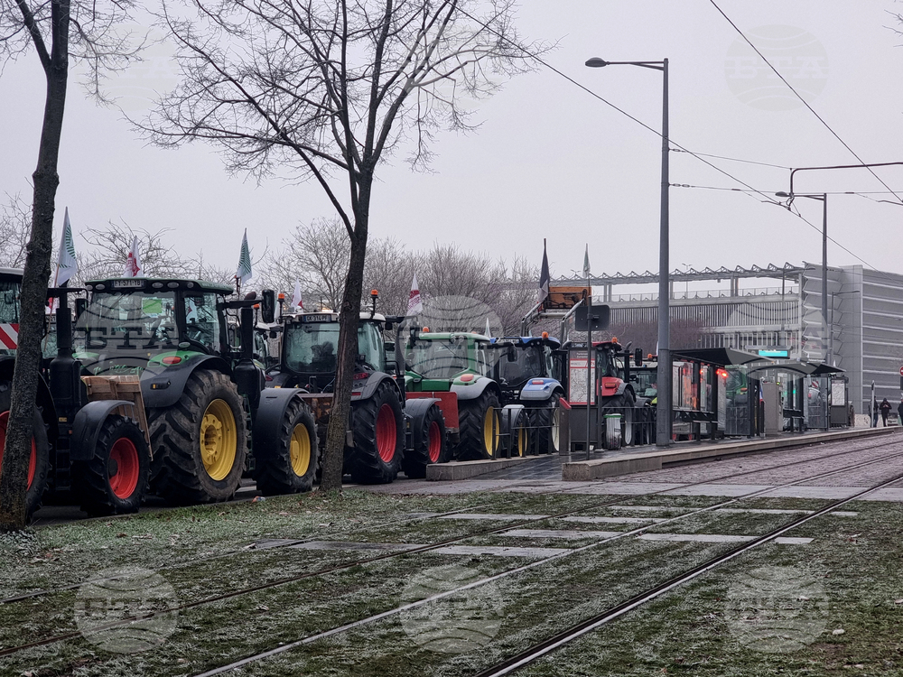 Франция - Страсбург - фермери - протест
