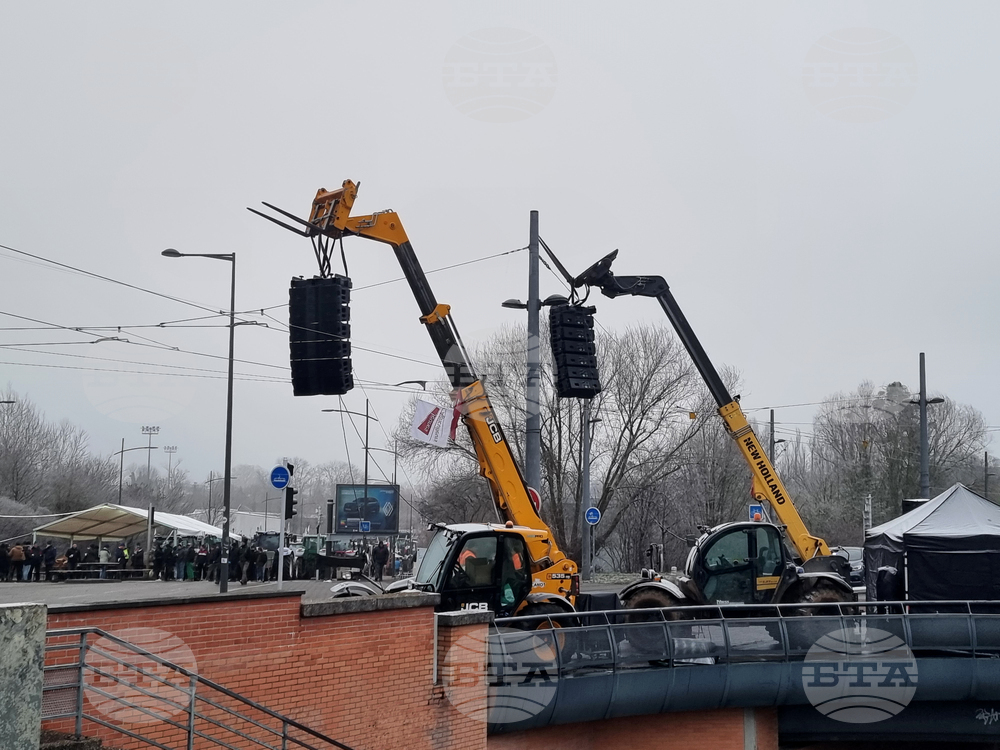 Франция - Страсбург - фермери - протест