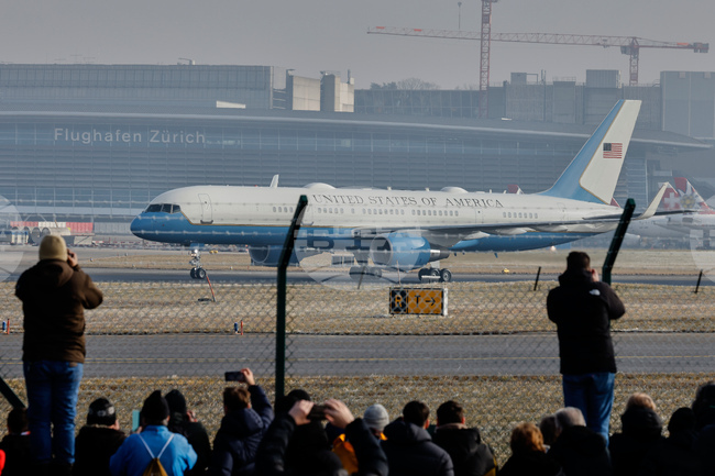 APTOPIX Switzerland Trump Davos