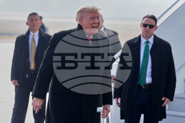 APTOPIX Switzerland Davos Trump