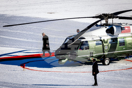 APTOPIX Switzerland Davos Trump