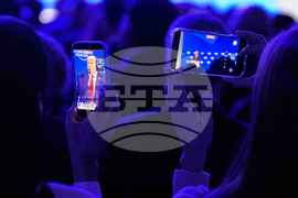 APTOPIX Switzerland Davos Trump