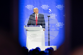 APTOPIX Switzerland Davos Trump