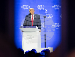 APTOPIX Switzerland Davos Trump