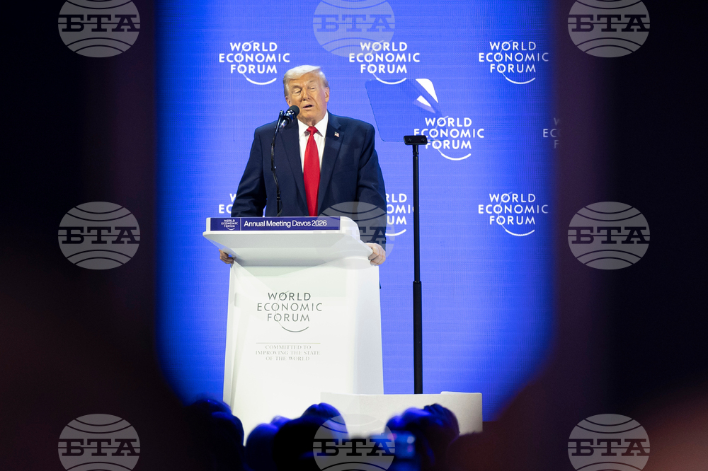 APTOPIX Switzerland Davos Trump