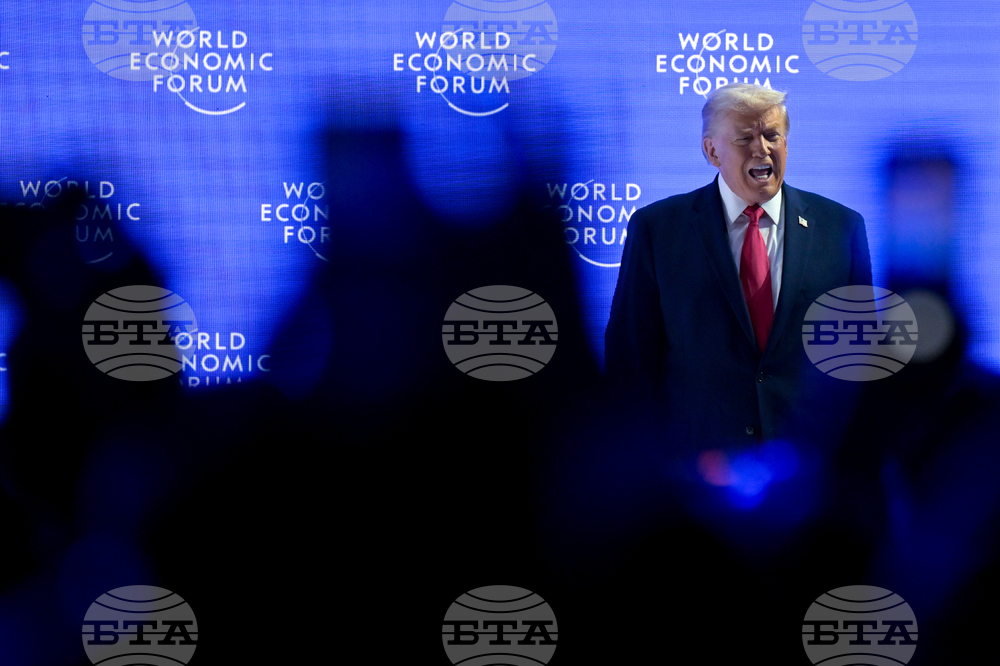 APTOPIX Switzerland Davos Trump