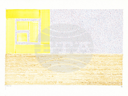 Николай Петков показва 28 акварела в изложбата „Бавни куршуми“. Снимка: Галерия „Аросита“