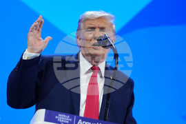 APTOPIX Switzerland Davos Trump