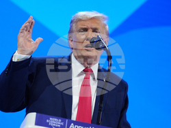 APTOPIX Switzerland Davos Trump