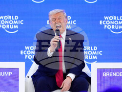 APTOPIX Switzerland Davos Trump