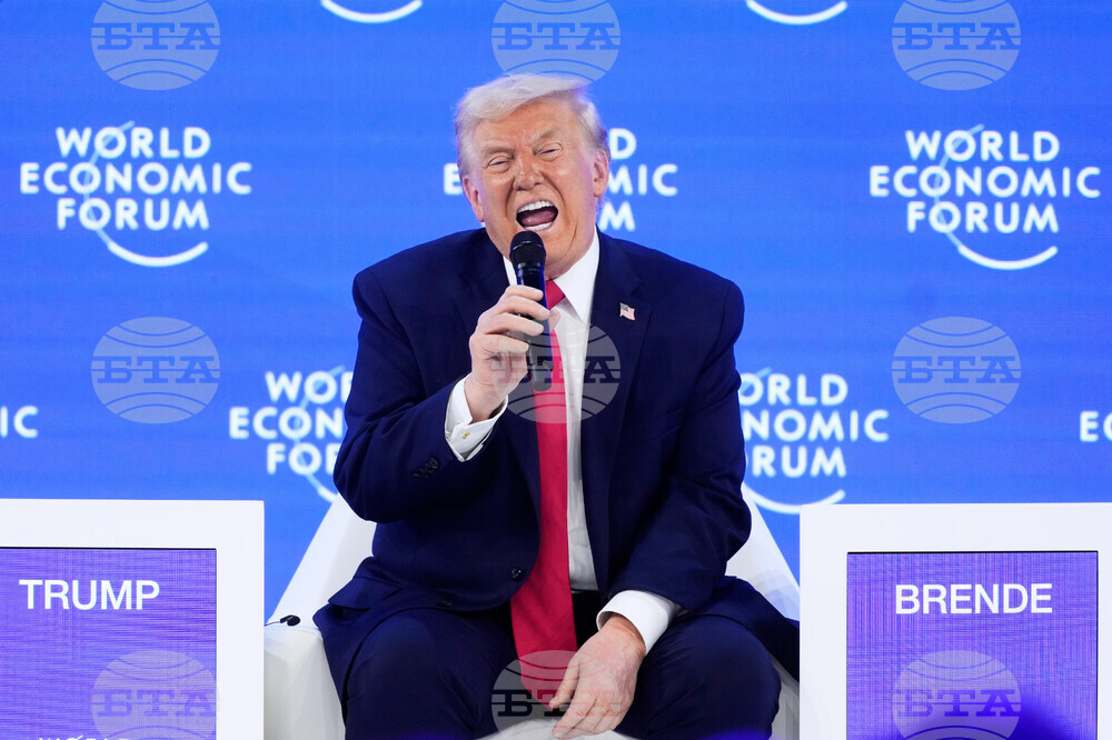 APTOPIX Switzerland Davos Trump