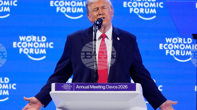 Речта на Тръмп в Давос е водеща тема в западния печат