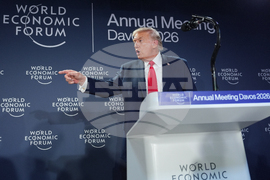 APTOPIX Switzerland Davos Trump