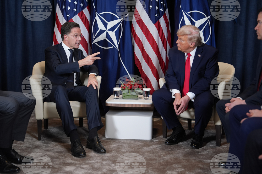 APTOPIX Switzerland Davos Trump