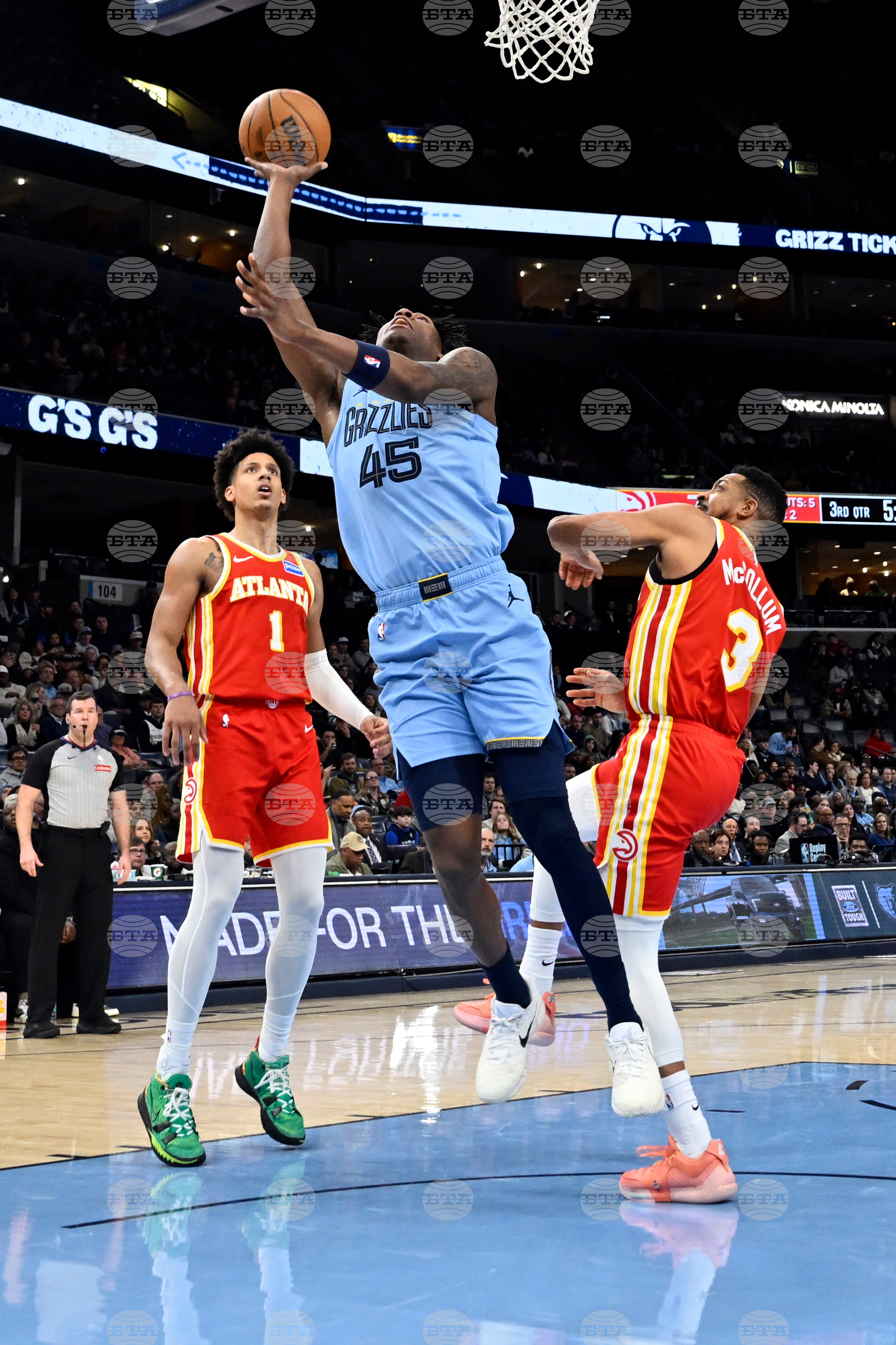 Hawks Grizzlies Basketball