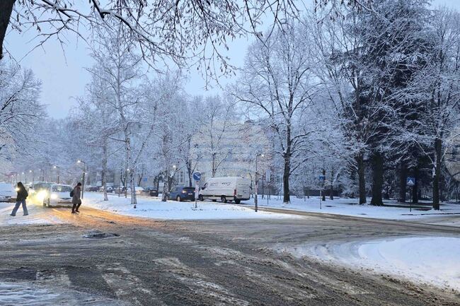 Сняг валя в цялата област Кърджали, републиканските пътища са проходими при зимни условия 