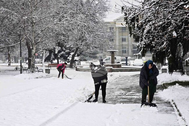 Кърджали - зимна обстановка  