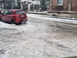 Русе - поледица - метеорологична обстановка