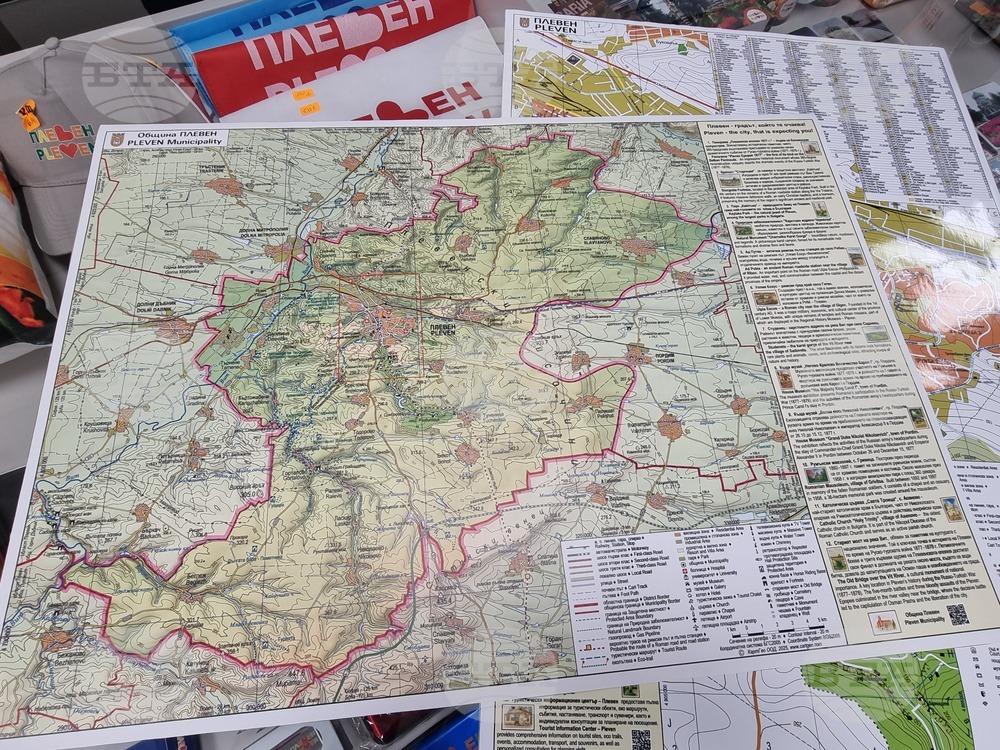 Първата подробна туристическа карта на Плевен включва културно-исторически и природни обекти
