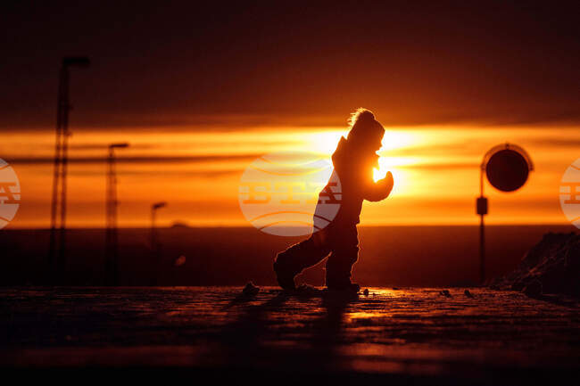 APTOPIX Greenland Daily Life