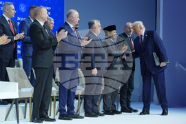 APTOPIX Switzerland Davos Trump