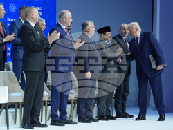 APTOPIX Switzerland Davos Trump