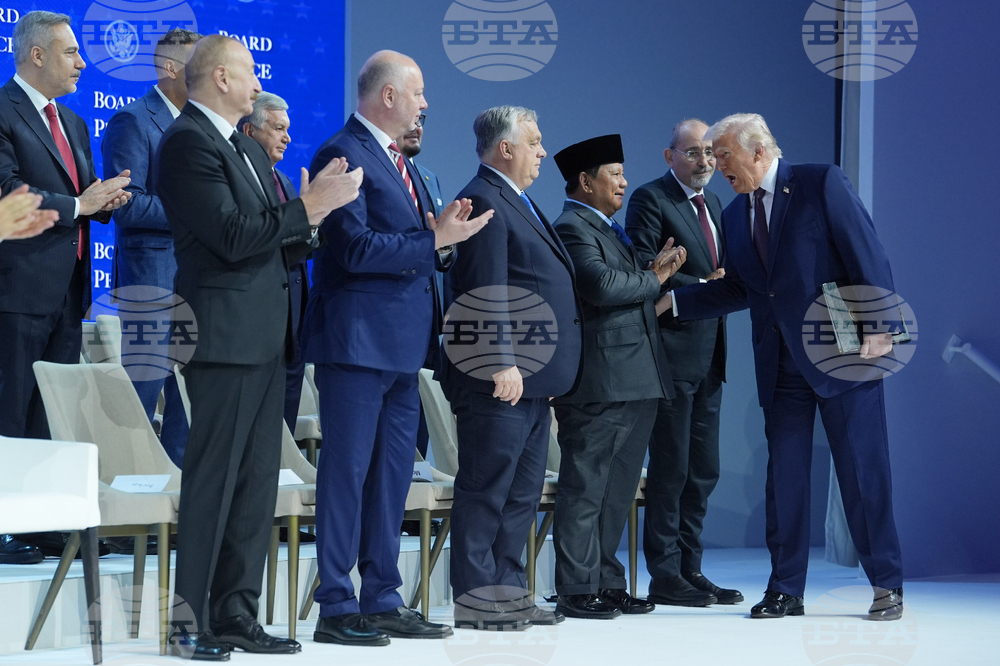 APTOPIX Switzerland Davos Trump