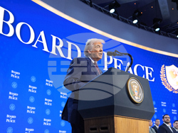 APTOPIX Switzerland Davos Trump