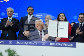 APTOPIX Switzerland Davos Trump