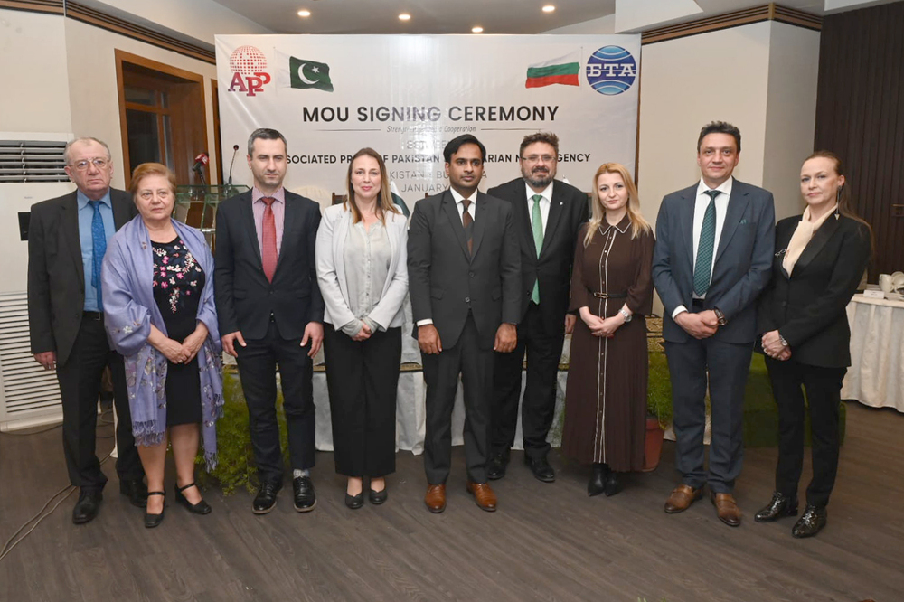 Пакистан - БТА и националната новинарска агенция на Пакистан АПП подписаха договор за обмяна на новини