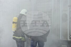 Хасково - пожар - камион с животни