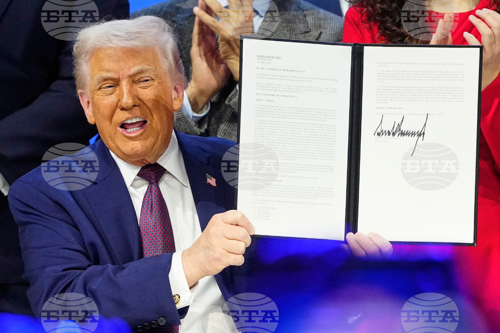 APTOPIX Switzerland Davos Trump