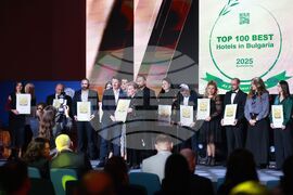 ТОП 100 на най-добрите хотели в България за 2025 - награждаване