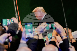 APTOPIX Switzerland Davos Trump