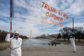 Activists Protest Trump Offshore Drilling Plan