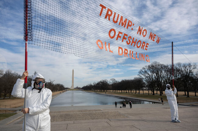 Activists Protest Trump Offshore Drilling Plan