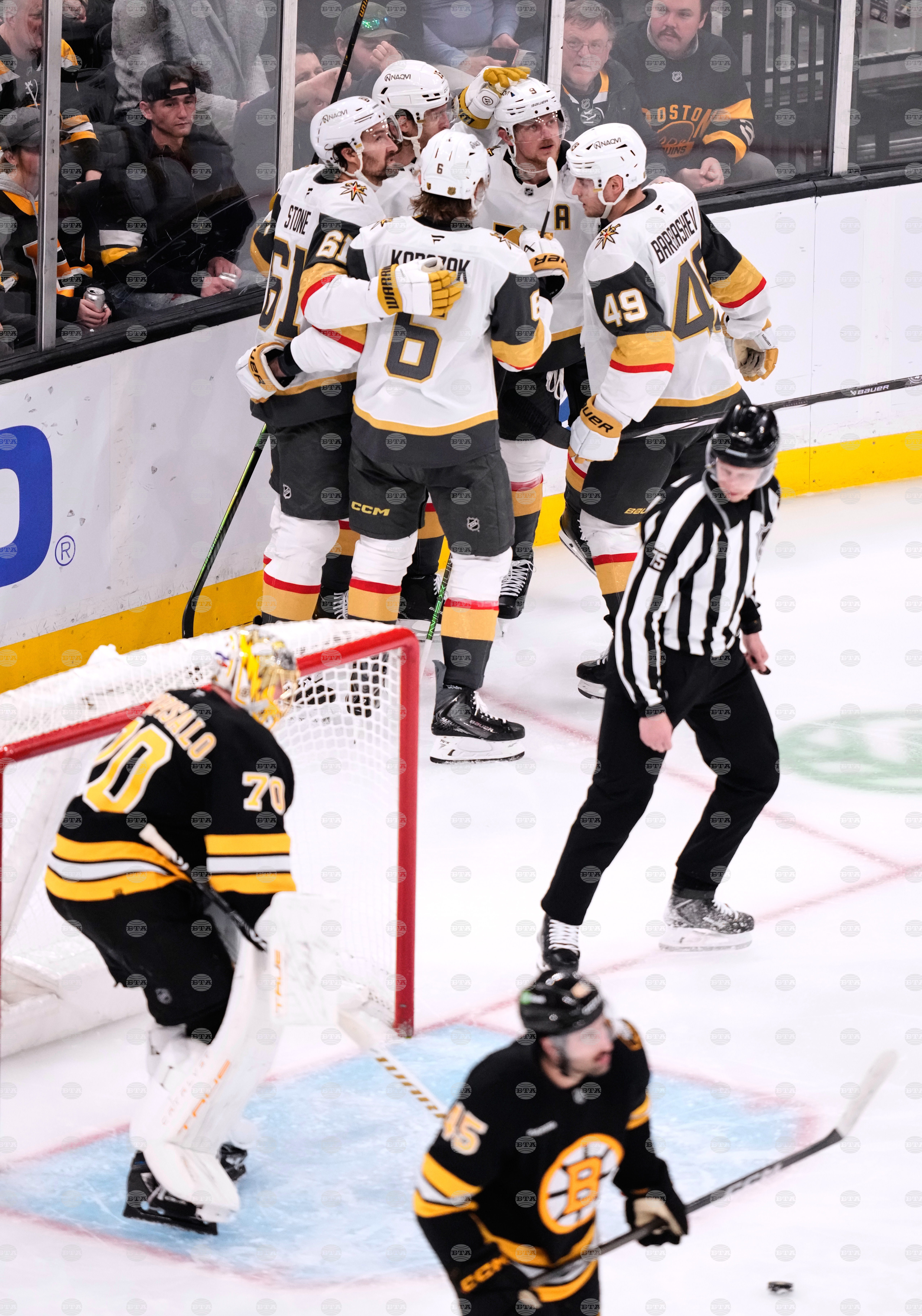 Golden Knights Bruins Hockey