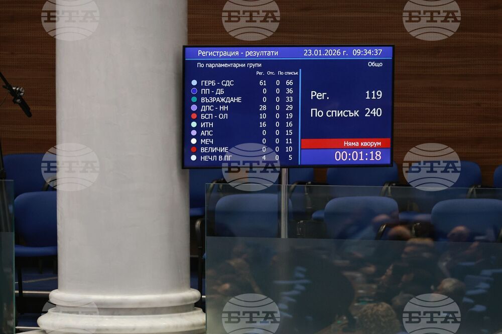 Народно събрание - заседание - липса на кворум