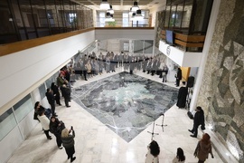 Общински културен институт „Красно село“ - мозайка „Зелено сърце“ - откриване