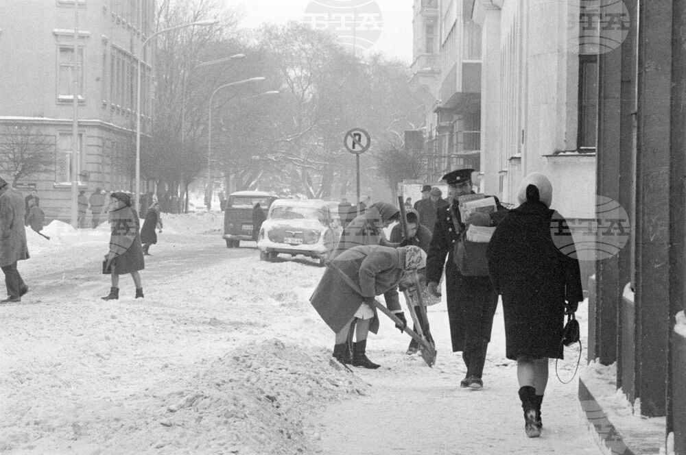Снежна София през 1968 година