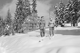 Зима в Пампорово през 1955 година