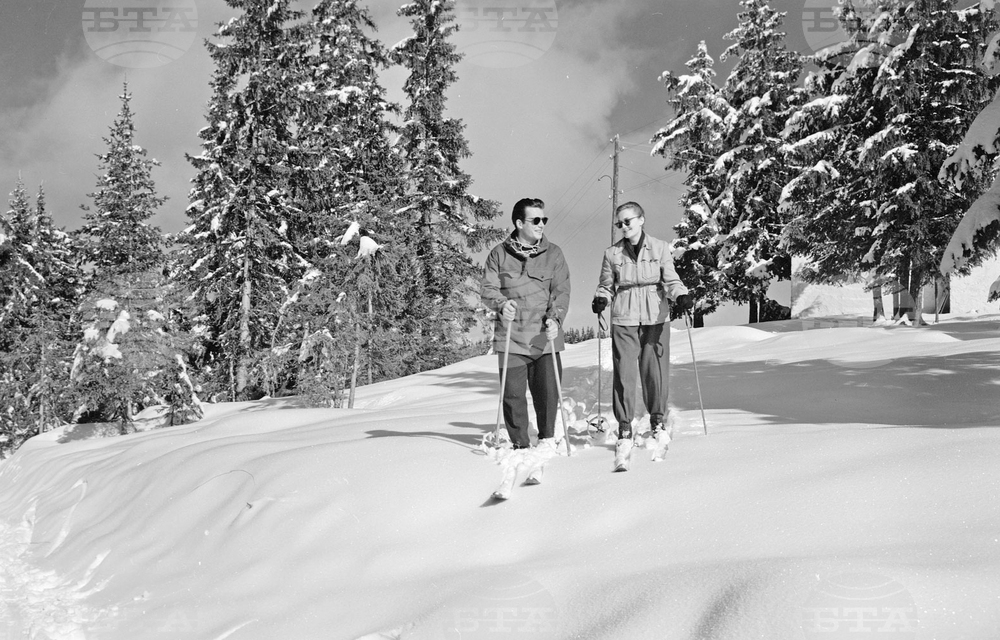 Зима в Пампорово през 1955 година