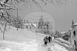 Зима в Пампорово през 1955 година