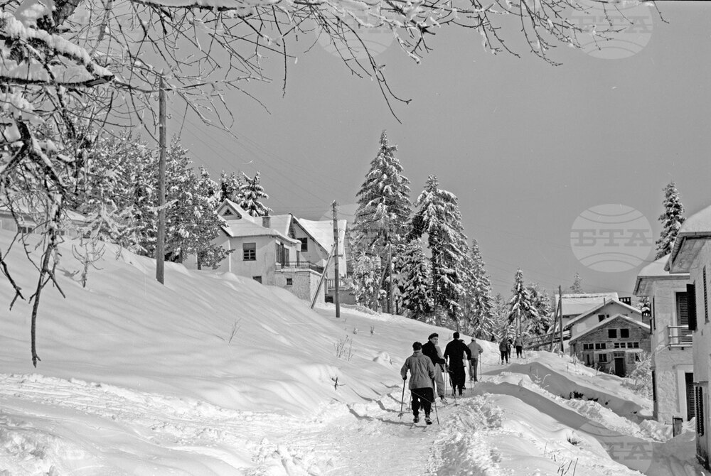 Зима в Пампорово през 1955 година