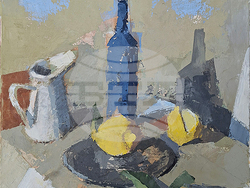 Американската художничка Луси МакГилис представя първа самостоятелна изложба в България. Снимка: Галерия „Астри“