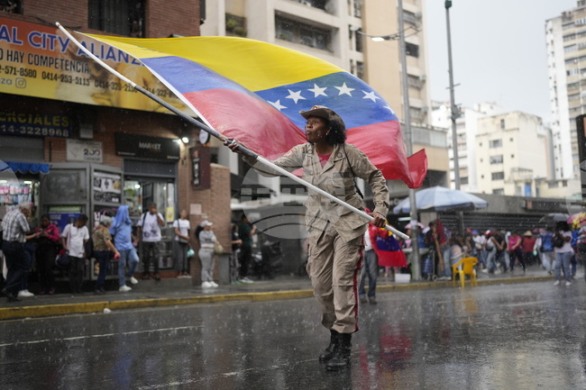 APTOPIX Venezuela Anniversary