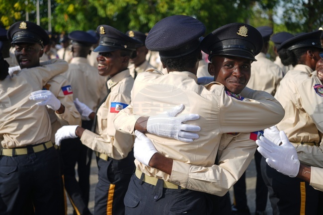 APTOPIX Haiti Police Graduation