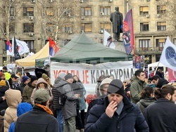 Сърбия - Белград - протест