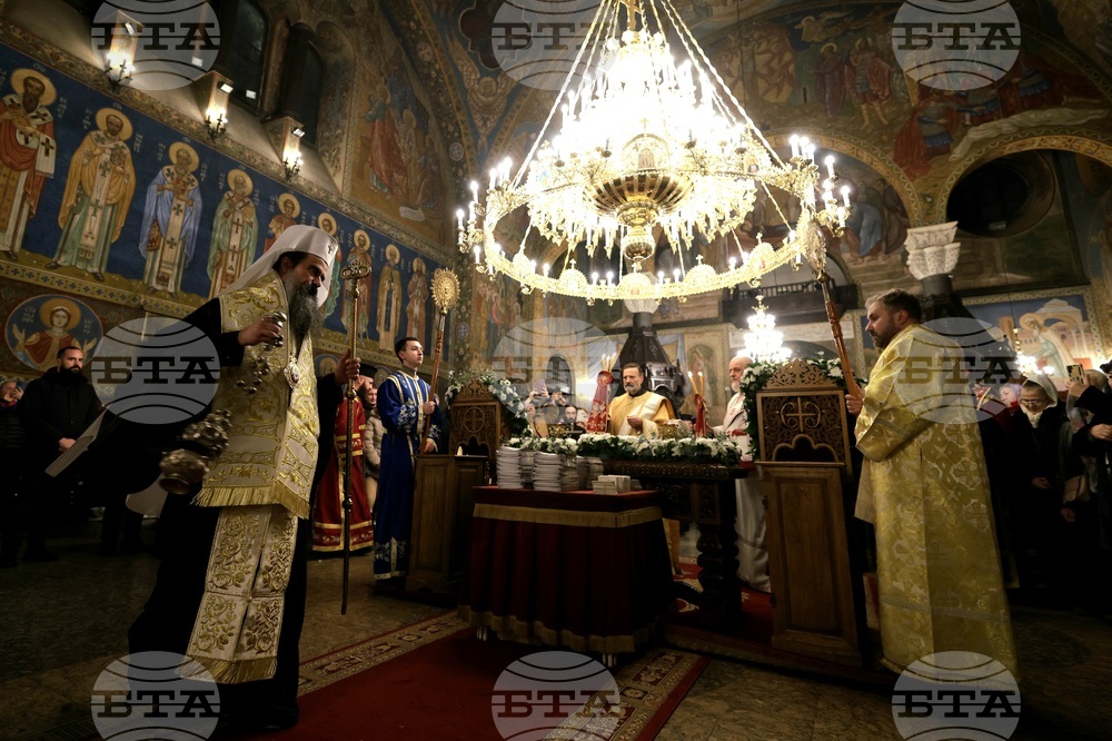 Митрополит Хризостом - патриарх Даниил - делегация и светини - посрещане