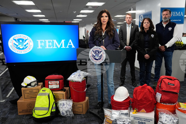 APTOPIX Homeland Secretary Kristi Noem